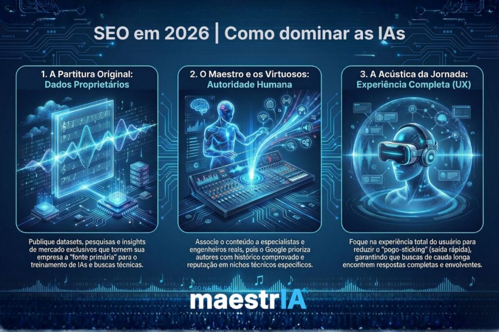 SEO em 2026 dominar as IAs